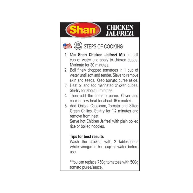 Chicken Jalfrezi Masala 50g - Shan Baazwsh 