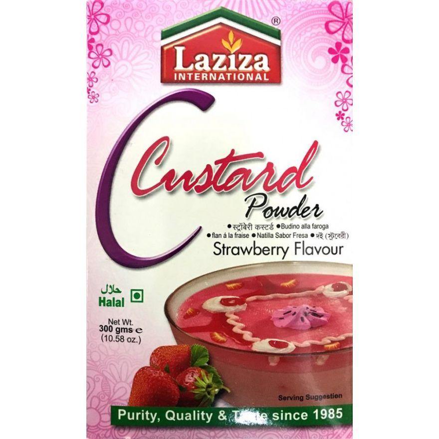 Custard Powder (Strawberry) 300g - Laziza Baazwsh 