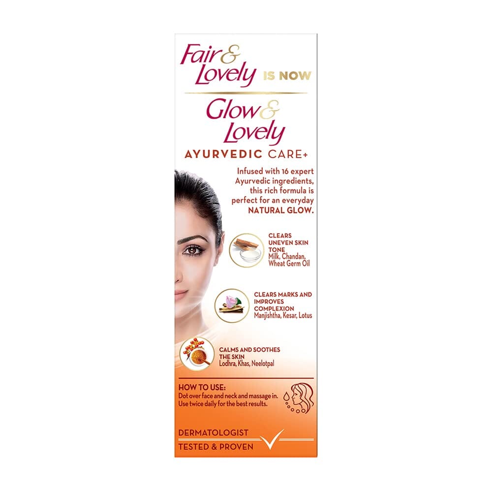 Glow & Lovely Ayurvedic Cream 50g - Fair & Lovely Baazwsh 