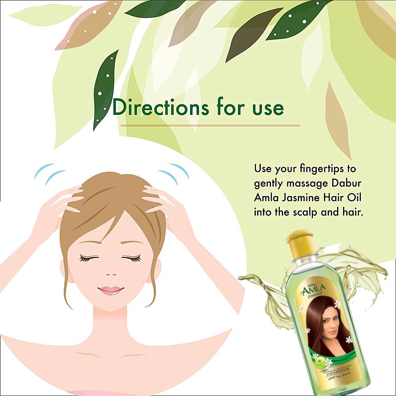 Jasmine Hair Oil 200ml - Dabur Baazwsh 