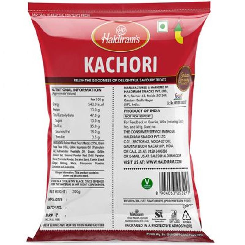 Kachori 200g - Haldiram's Baazwsh 