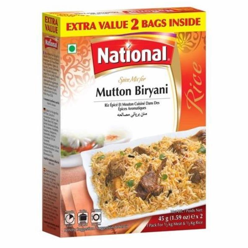 Mutton Biryani Masala 90g - National Baazwsh 