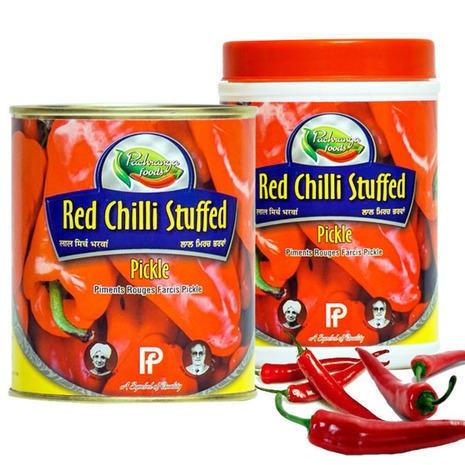 Red Chilli Stuffed Pickle 800g - Pachranga Baazwsh 