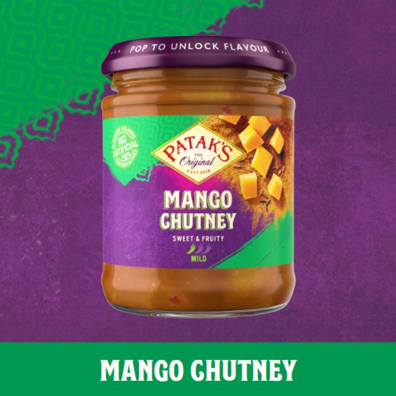 Sweet Mango Chutney 340g - Patak`s Baazwsh 