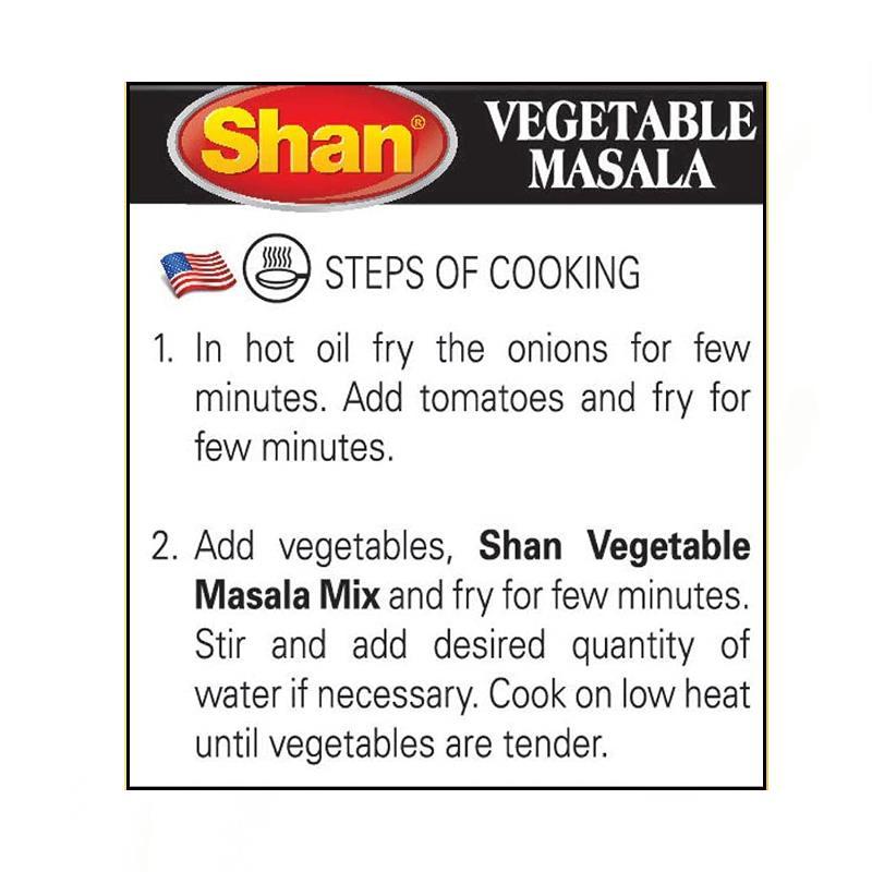 Vegetable Masala 100g - Shan Baazwsh 